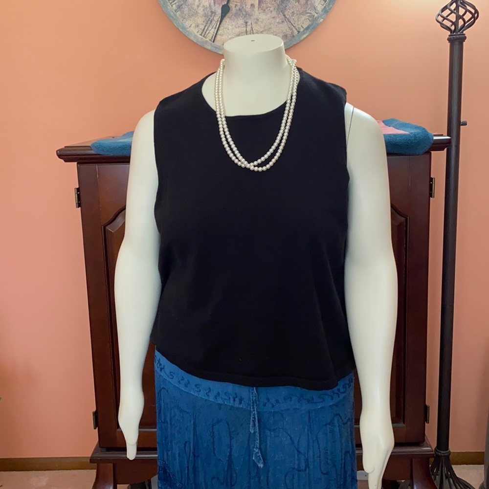Dialogue tank top color black size 3X